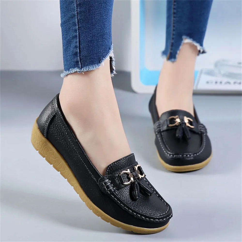 Women's Leather Breathable Moccasins Shoes