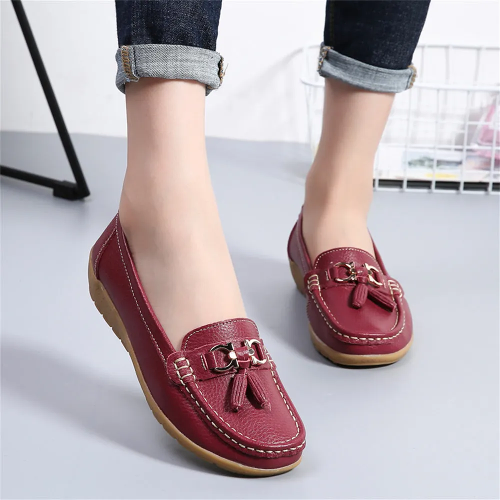 Women's Leather Breathable Moccasins Shoes