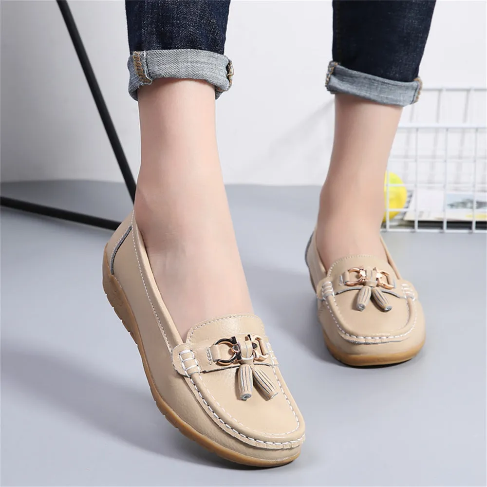 Women's Leather Breathable Moccasins Shoes