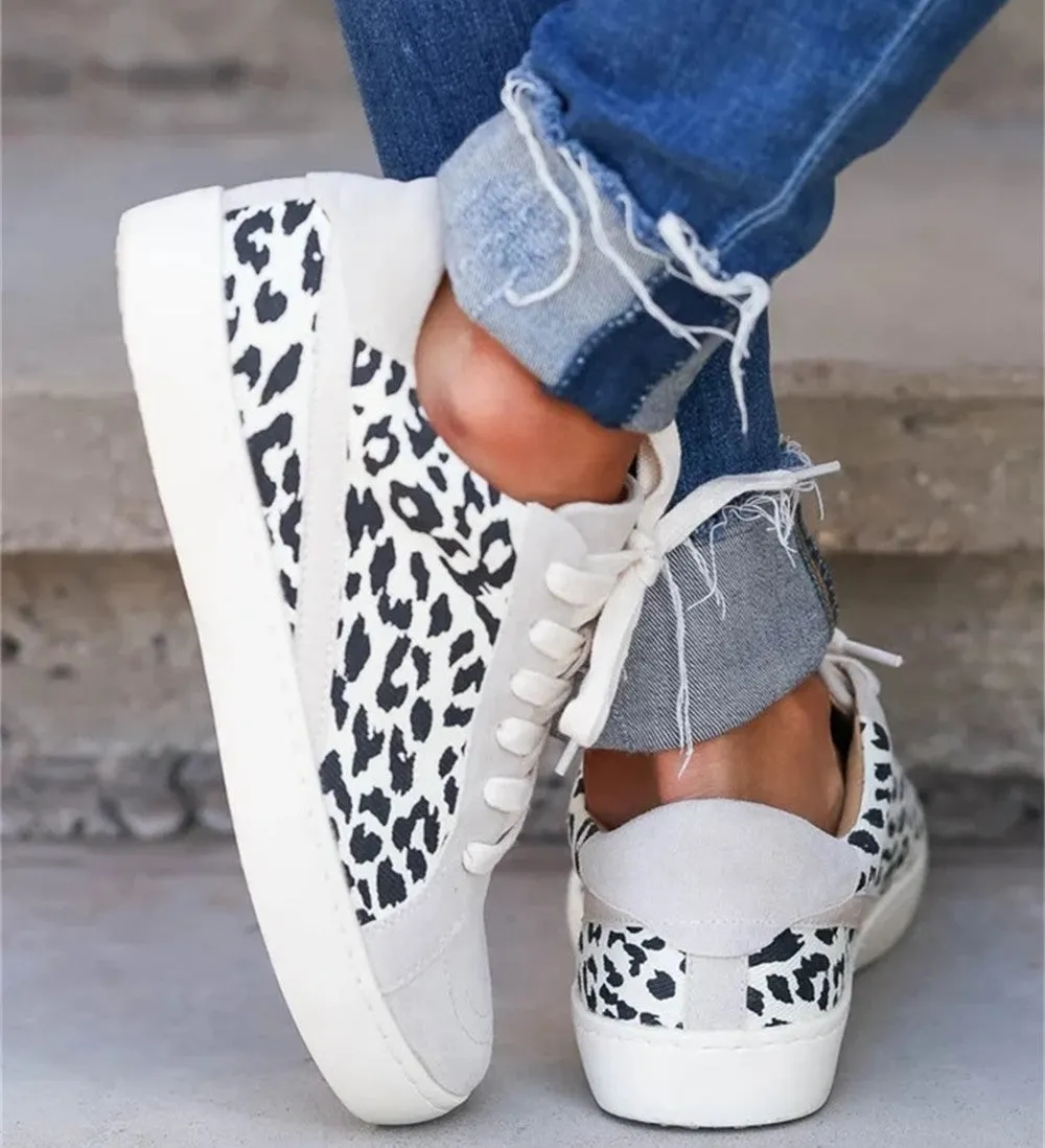 Women's Leopard Print Skate Shoes