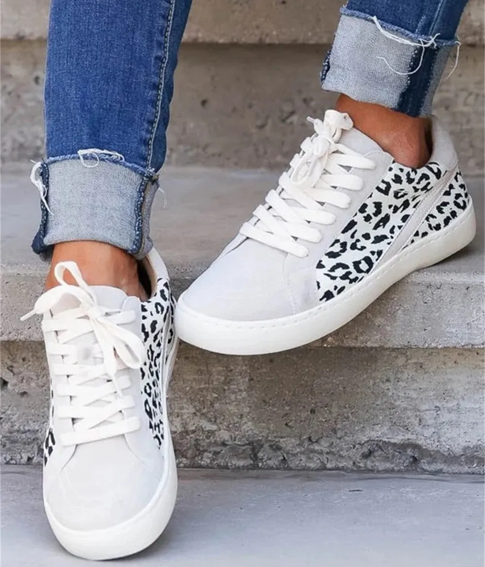Women's Leopard Print Skate Shoes