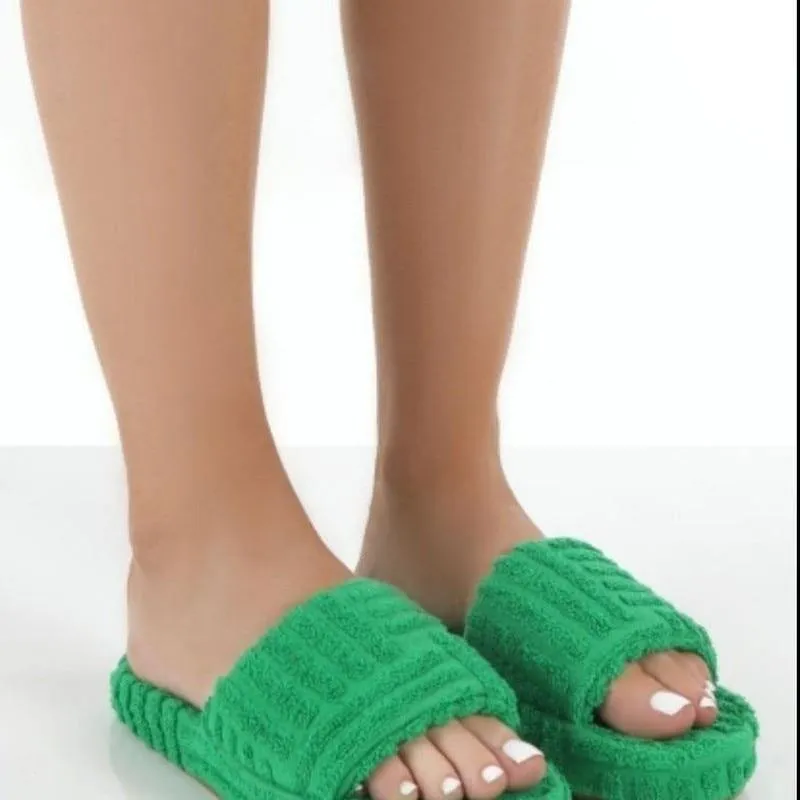 Women's Peep Toe Thick Slippers