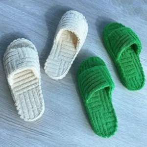 Women's Peep Toe Thick Slippers