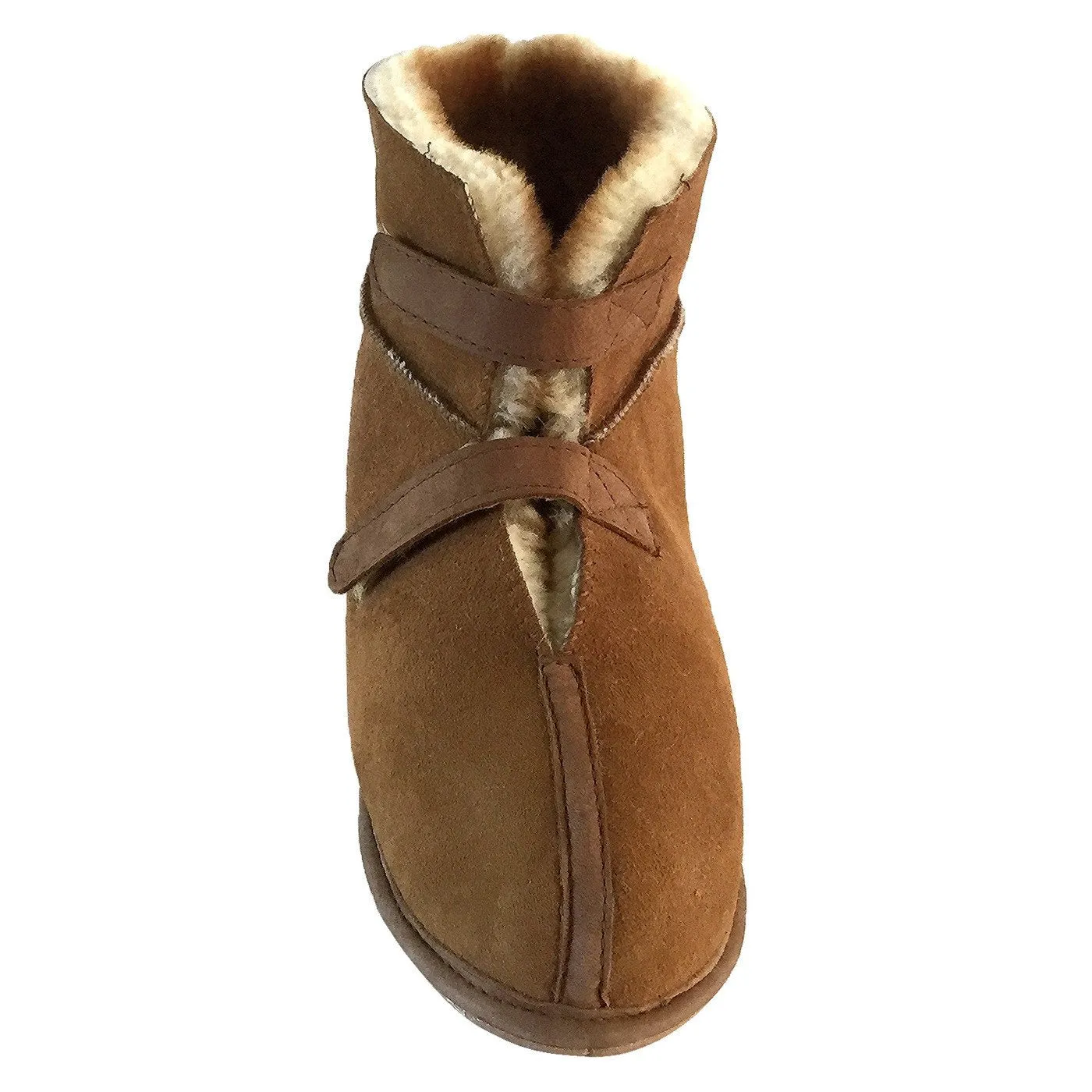 Women's Sheepskin Velcro Cabin Slippers