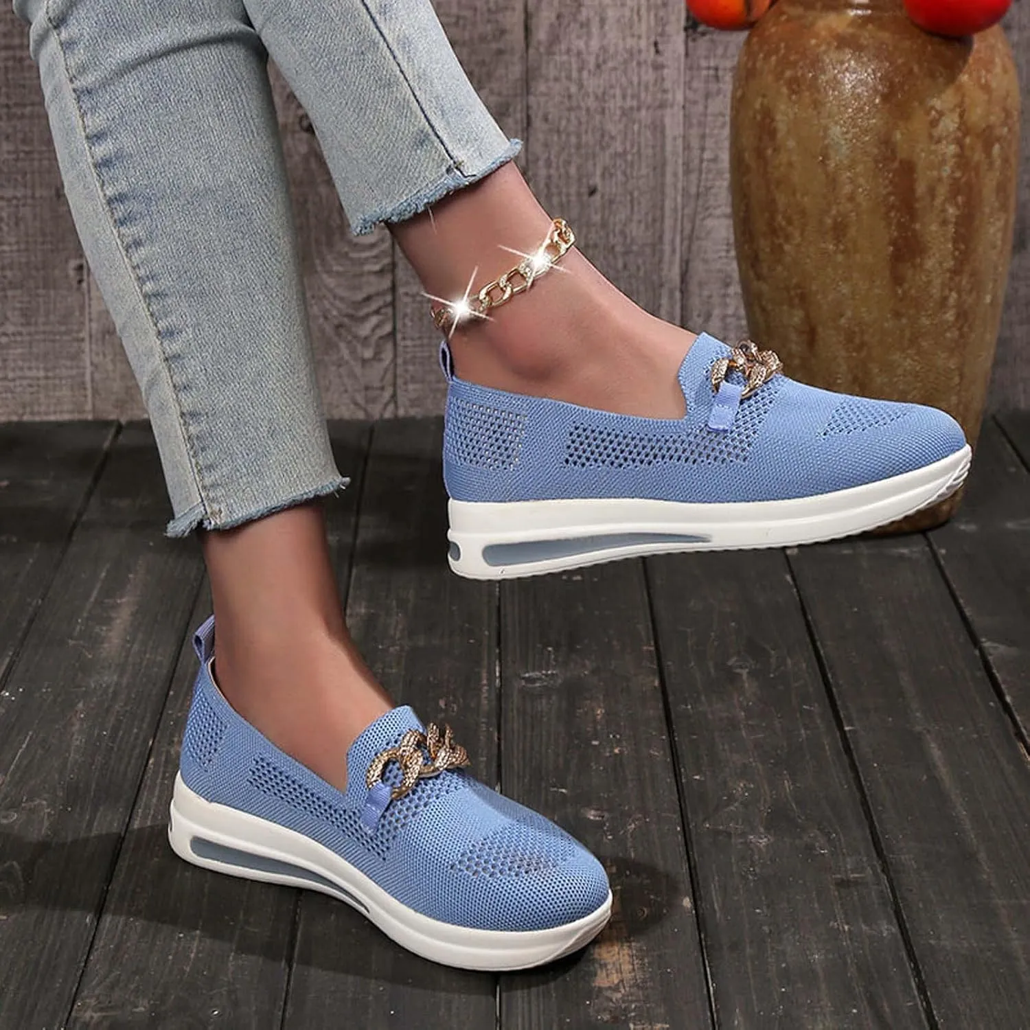 Womens Slip on Sneakers Comfy Orthopedic Shoe Athletic Wide Width Sneaker Arch Support Shoes Casual Running Hiking Workout Footwear