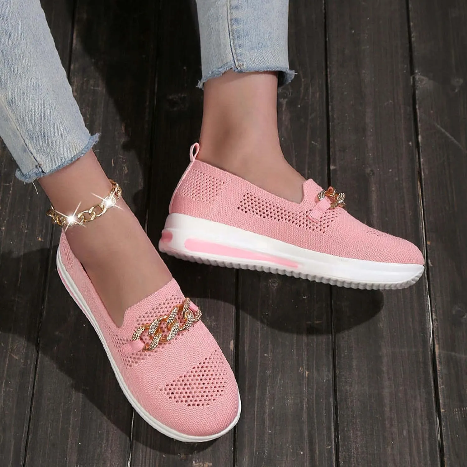 Womens Slip on Sneakers Comfy Orthopedic Shoe Athletic Wide Width Sneaker Arch Support Shoes Casual Running Hiking Workout Footwear