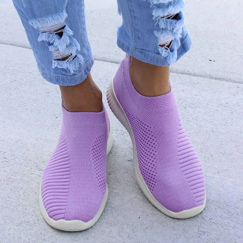 Womens Slip On Walking Shoes Non Slip Running Shoes Running Shoes for Women Mesh Men Casual Shoes White Sneakers White Tennis Shoe Cross Trainer Shoe