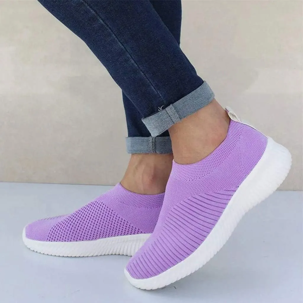 Womens Slip On Walking Shoes Non Slip Running Shoes Running Shoes for Women Mesh Men Casual Shoes White Sneakers White Tennis Shoe Cross Trainer Shoe