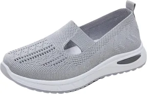 Women's Woven Orthopedic Breathable Soft Shoes Mens Running Shoes Mesh Shoes Dressy Casual Women's Fashion Sneakers White Tennis Shoe Casual Loafers