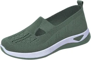 Women's Woven Orthopedic Breathable Soft Shoes Mens Running Shoes Sports Women Shoes Casual Waterproof Sneakers White Tennis Shoe White Loafers