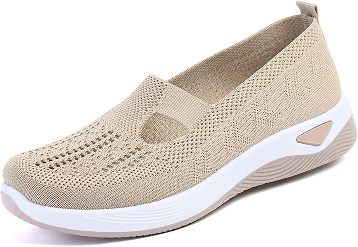 Women's Woven Orthopedic Breathable Soft Shoes Running Shoes for Women Wide Feet White Casual Shoes White Platform Sneakers Waterproof Tennis Shoe Trainers Shoe