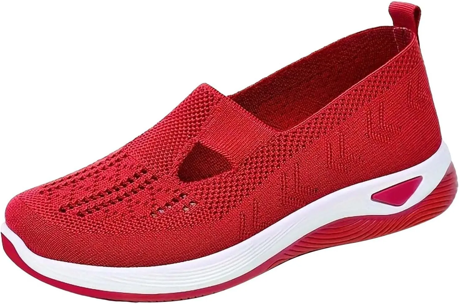 Women's Woven Orthopedic Breathable Soft Shoes Running Shoes for Women Wide Feet White Casual Shoes White Platform Sneakers Waterproof Tennis Shoe Trainers Shoe
