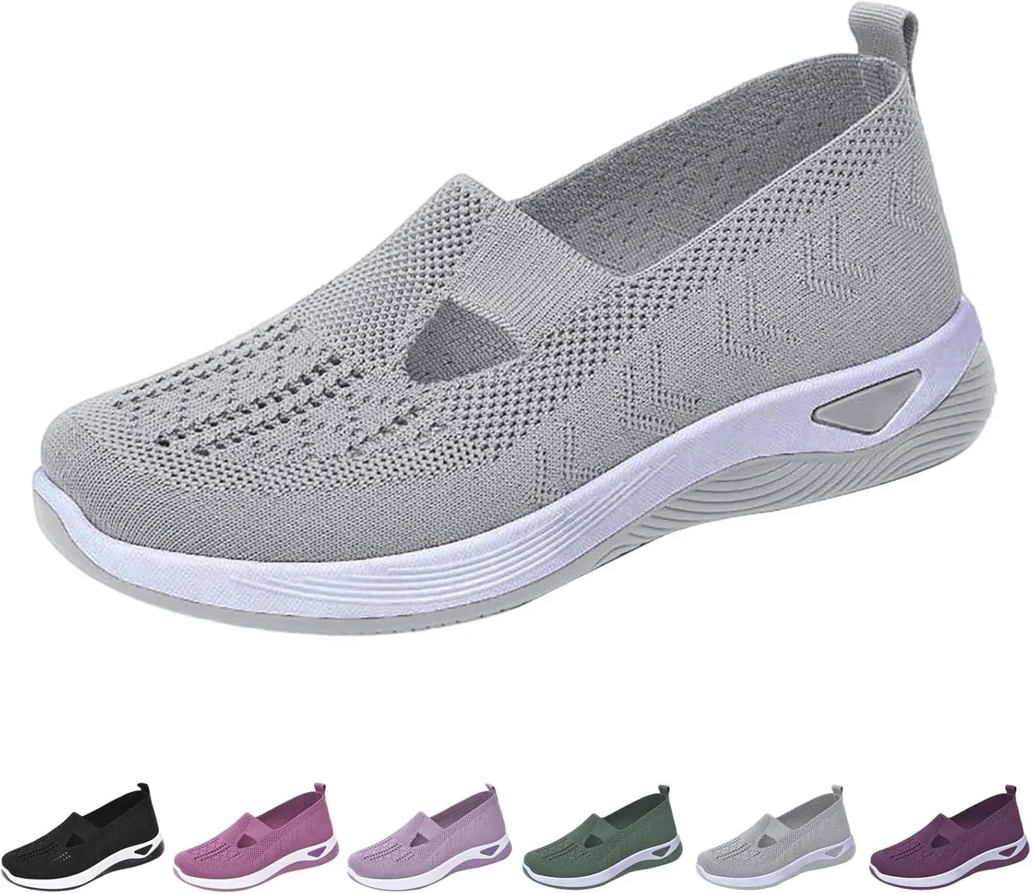 Women's Woven Orthopedic Breathable Soft Shoes Womens Tennis Shoes Casual Women Shoes Casual White Platform Sneakers White Tennis Shoe Cross Trainer Shoe