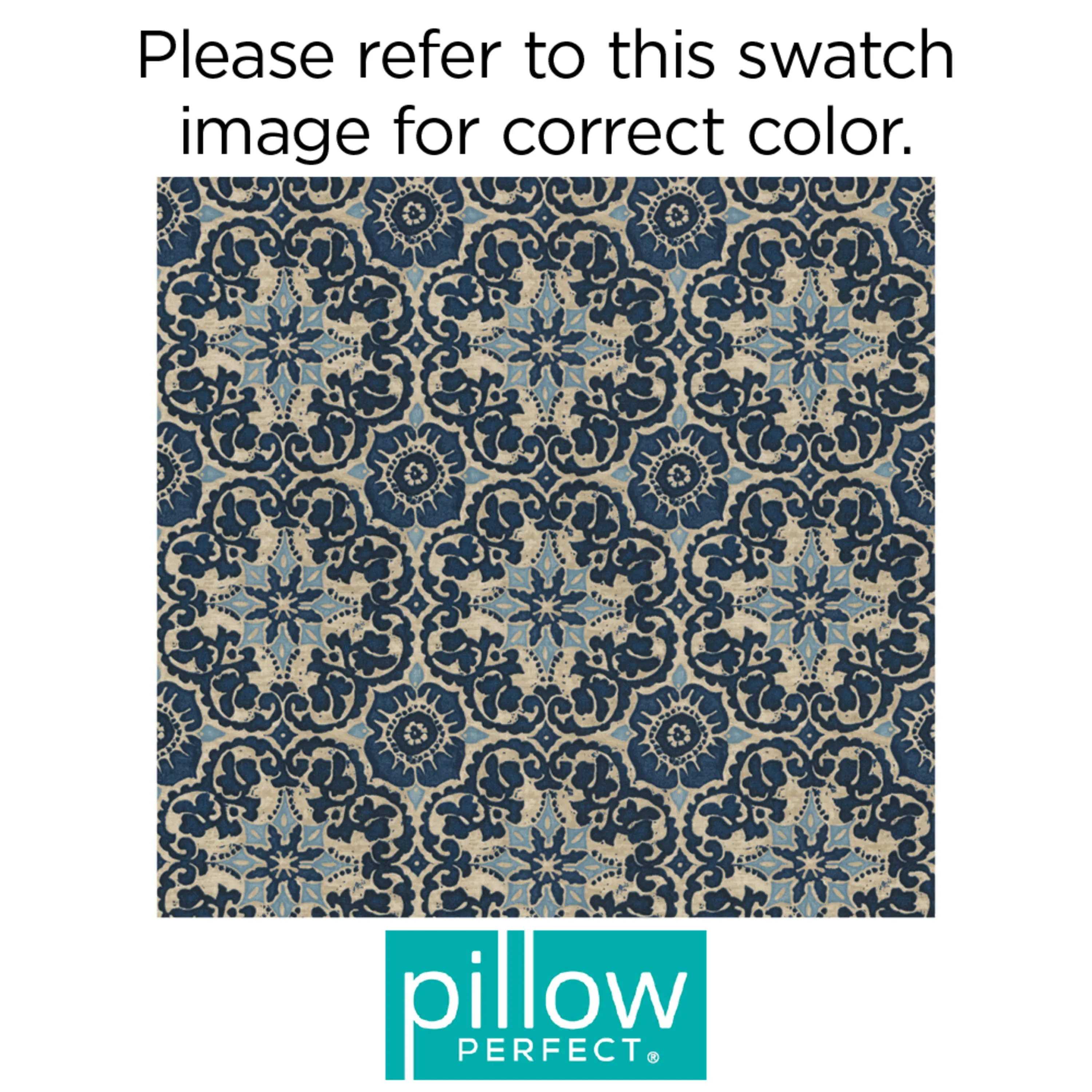 Woodblock Prism Blue 18.5-Inch Throw Pillow (Set Of 2)