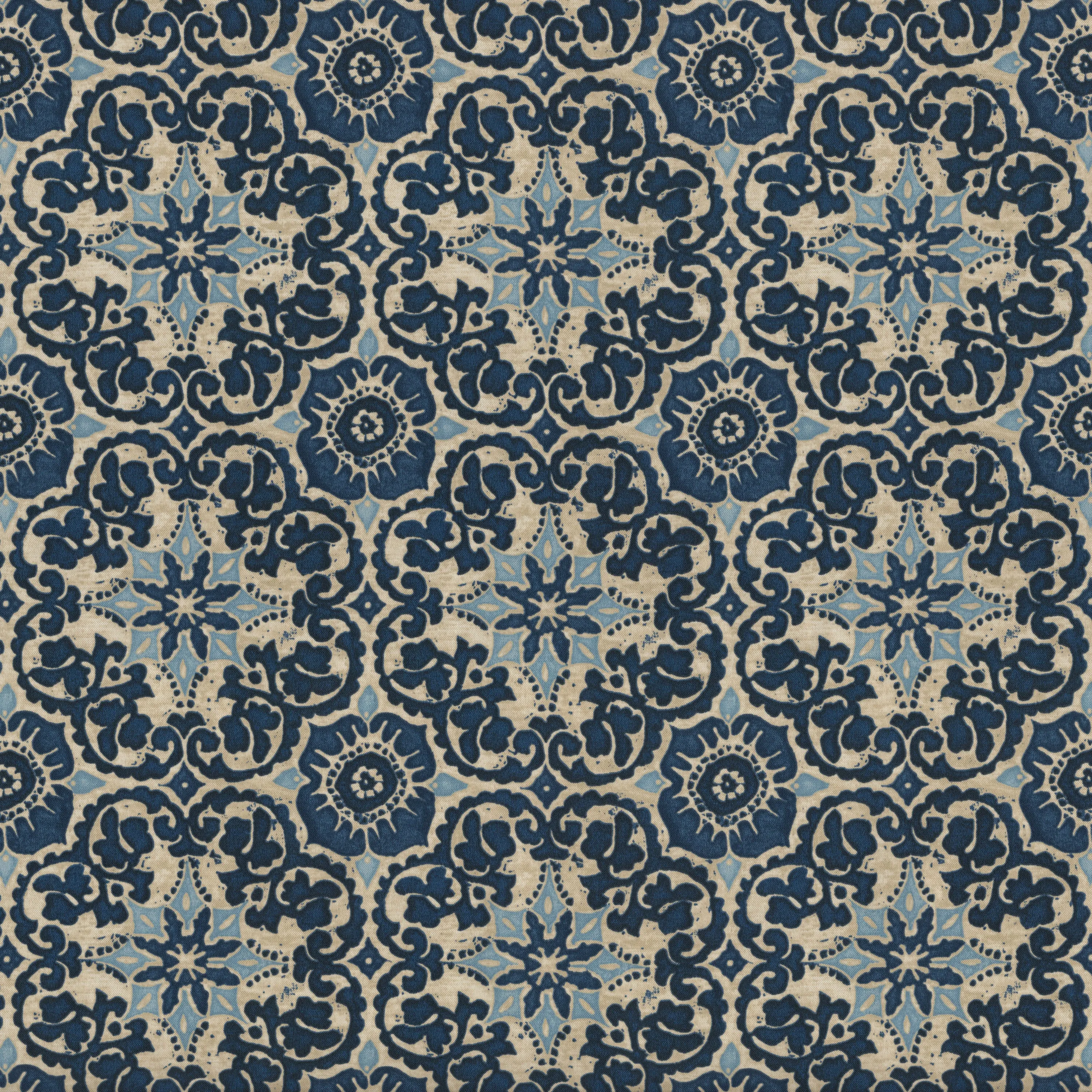 Woodblock Prism Blue 18.5-Inch Throw Pillow (Set Of 2)