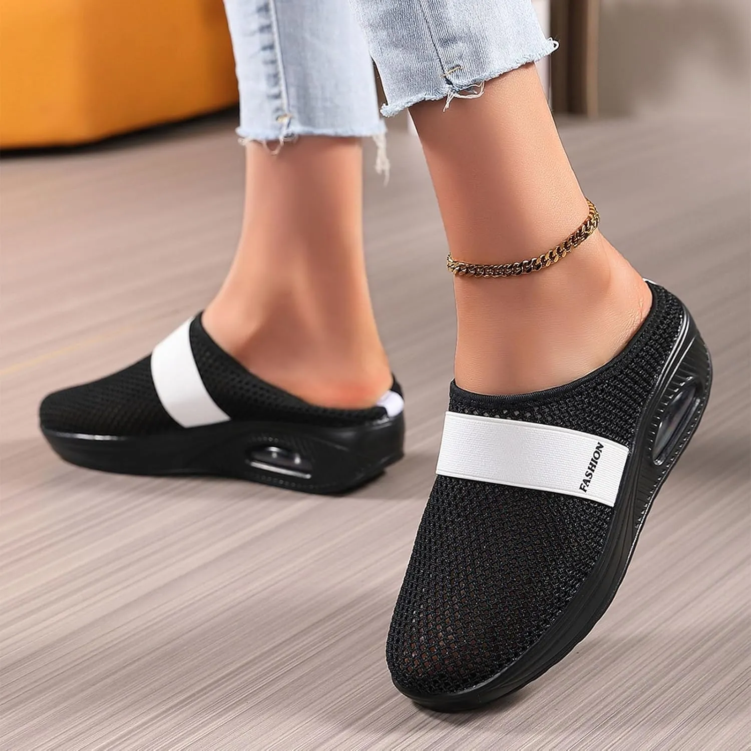 Workout Athletic Sport Shoes for Men Slip On Lightweight Breathable Fashion Sneaker Business Formal Dress Shoes