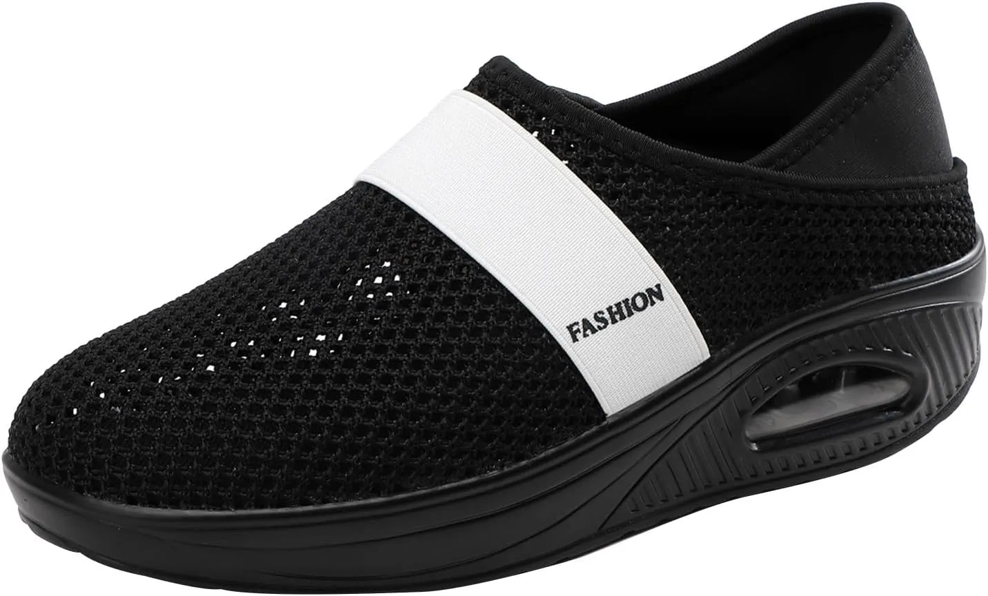 Workout Athletic Sport Shoes for Men Slip On Lightweight Breathable Fashion Sneaker Business Formal Dress Shoes