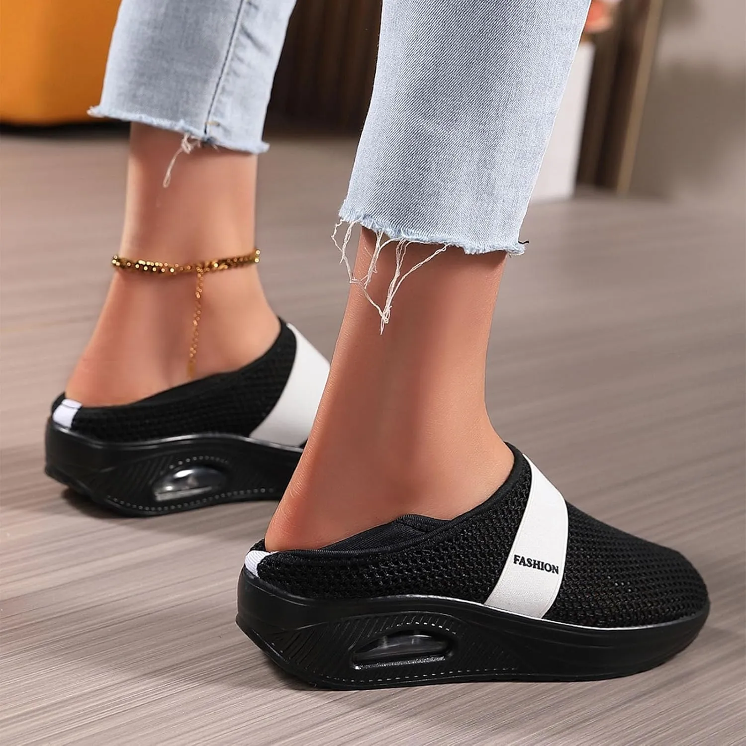 Workout Athletic Sport Shoes for Men Slip On Lightweight Breathable Fashion Sneaker Business Formal Dress Shoes