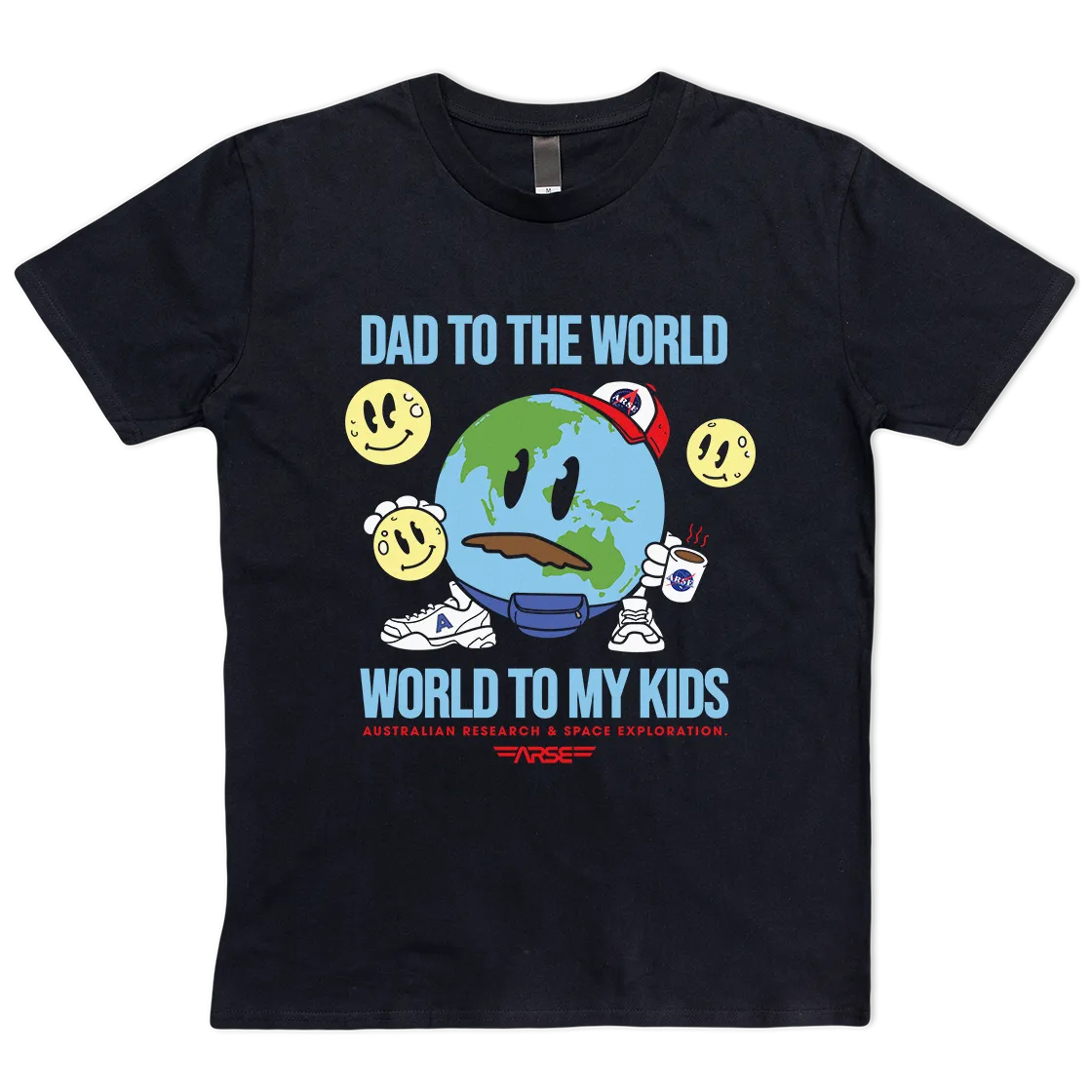 World To My Kids Tee Black