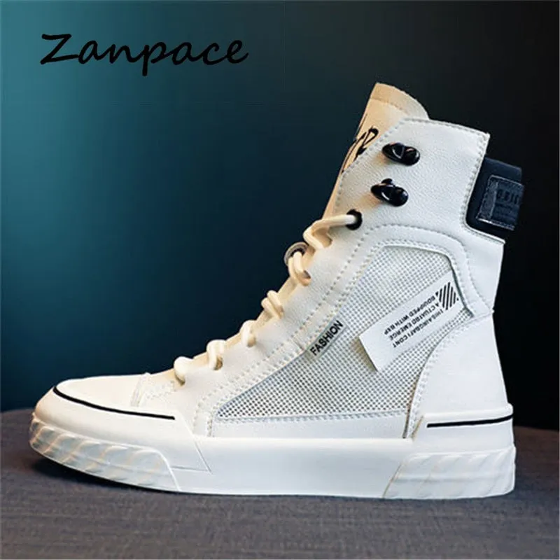 ZANPACE 2021 Platform Women's Sneakers Spring Canvas Lace-Up Vulcanized Shoes Summer Breathable White Casual Women's Sport Shoes