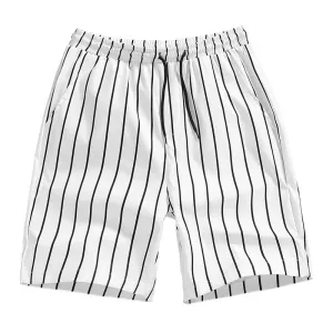 Zen Striped Five-point Casual Shorts
